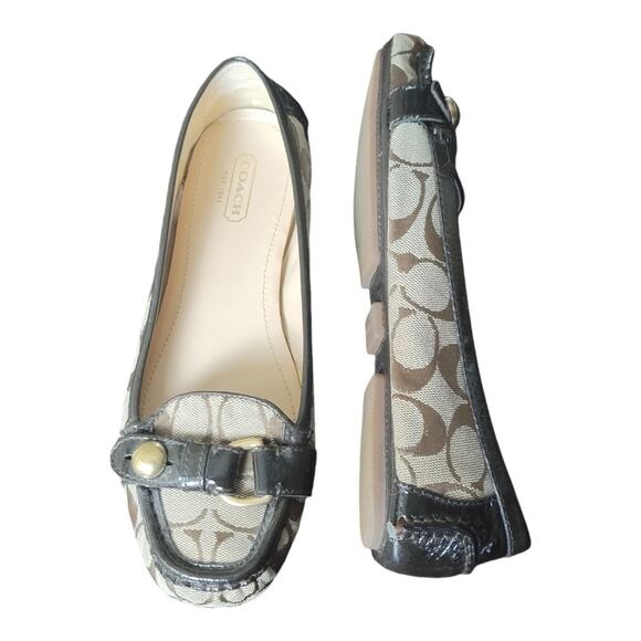 Coach Hellen Brown Leather Flat Loafer Shoes Slip On Women's US‎ 7B - Picture 3 of 10